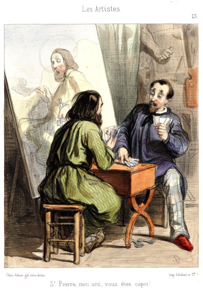 Paul Gavarni (aka Hippolyte-Guillaume-Sulpice Chevalier, French, 1804 - 1866). St. Pierre, mon ami,