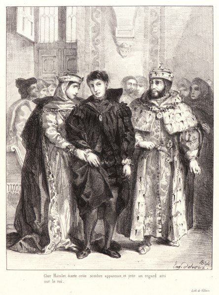 EugÃ¨ne Delacroix (French, 1798 - 1863). Hamlet: Cher Hamlet..., 1834-1843. From Hamlet.