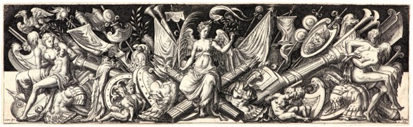 Etienne Delaune (aka Ãâtienne Delaune) (French, ca. 1519 - 1583). Victory (La Victorie). Engraving.
