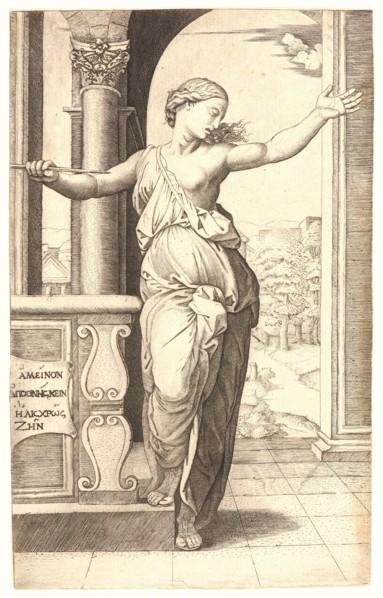 Marcantonio Raimondi (Italian, ca. 1470/1482 - 1527/1534) after Raphael (Italian, 1483 - 1520). The