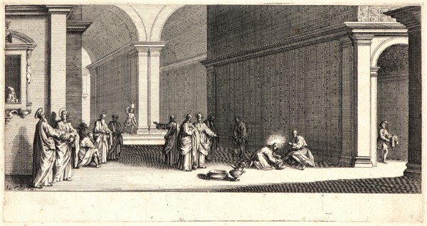 Jacques Callot (French, 1592 - 1635). The Washing of Christ's Feet (Le lavement des pieds), 1618.