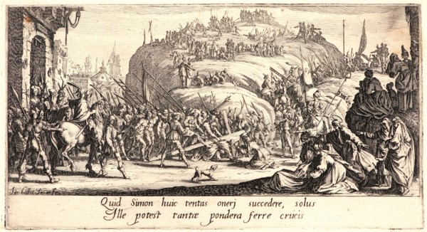 Jacques Callot (French, 1592 - 1635). Christ Bearing the Cross (Le portement de croix), 1618. From