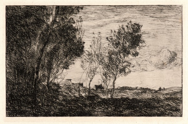 Jean-Baptiste-Camille Corot (French, 1796 - 1875). In the Dunes: Souvenir of the Woods at the