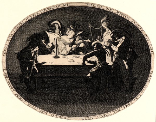 Jacques Callot (French, 1592 - 1635). The Prodigal Son Being Cheated at Cards (Le Brélan), 17th