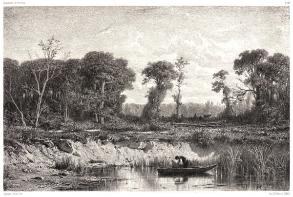 Adolphe Appian (French, 1818 - 1898). Le Bord de l'Etang, 19th century. From Souvenirs d'Artistes.