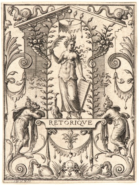 Etienne Delaune (aka Ãâtienne Delaune) (French, ca. 1519-1583). Rhetoric (La Rhetorique). From The
