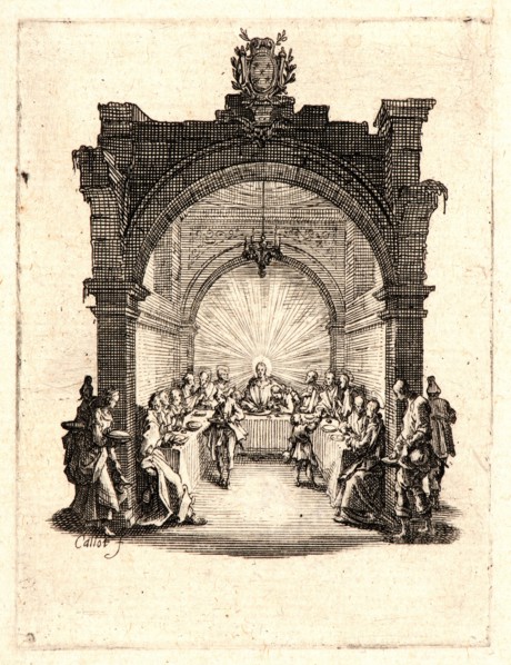 Jacques Callot (French, 1592 - 1635). The Last Supper (La cÃ¨ne), 1624. From The Small Passion.