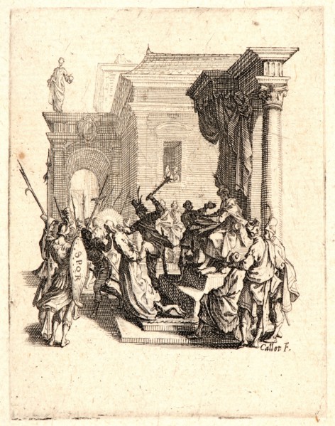 Jacques Callot (French, 1592 - 1635). The Condemnation to Death (La condamnation Ã  mort), 1624.