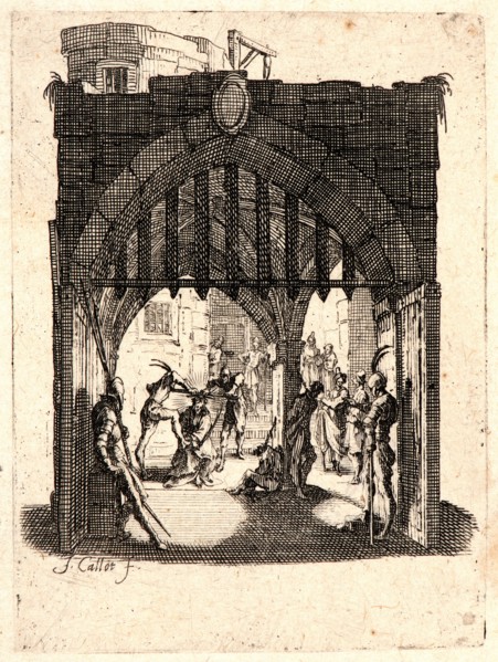Jacques Callot (French, 1592 - 1635). The Crowning with Thorns (Le couronnement d'épines), 1624.