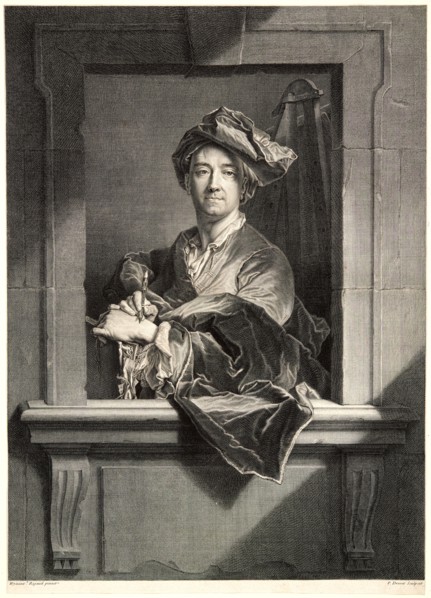 Pierre Drevet (French, 1663-1738) after Hyacinthe Rigaud (French, 1659 - 1743). Portrait of the