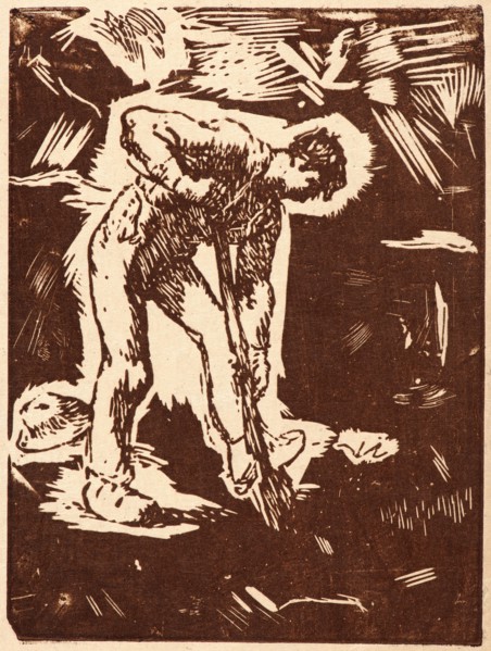Jean-FranÃ§ois Millet (French, 1814 - 1875). Peasant Digging (BÃªcheur au travail), ca. 1863.