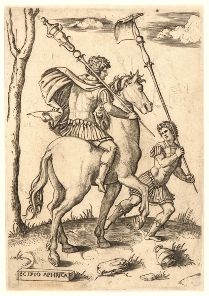 Marcantonio Raimondi (Italian, ca. 1470/1482 - 1527/1534). Scipio Africanus, 16th century.