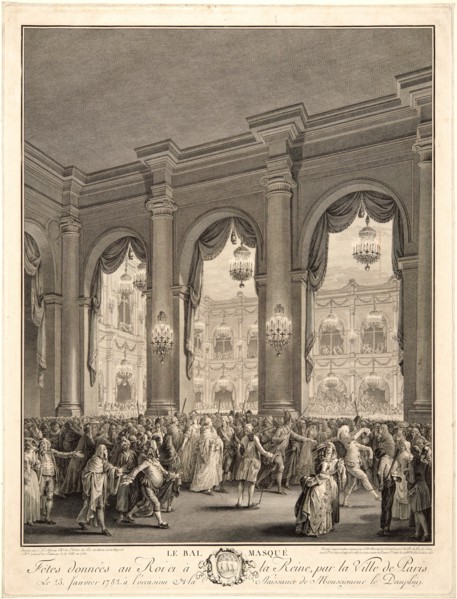 Jean-Michel Moreau le Jeune (French, 1741-1814) after P. L. Moreau (French). The Masked Ball, Given