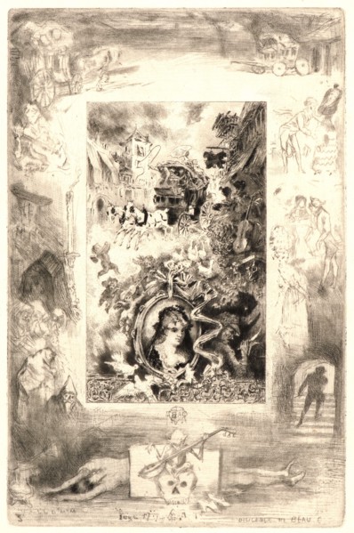 Félix Hilaire Buhot (French, 1847 - 1898). Illustrations for Daudet's Lettres de Mon Moulin, Plate