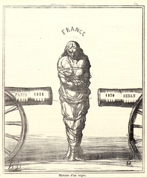 Honoré Daumier (French, 1808 - 1879). Histoire d'un rÃ¨gne, 1870. From Actualités. Lithograph on