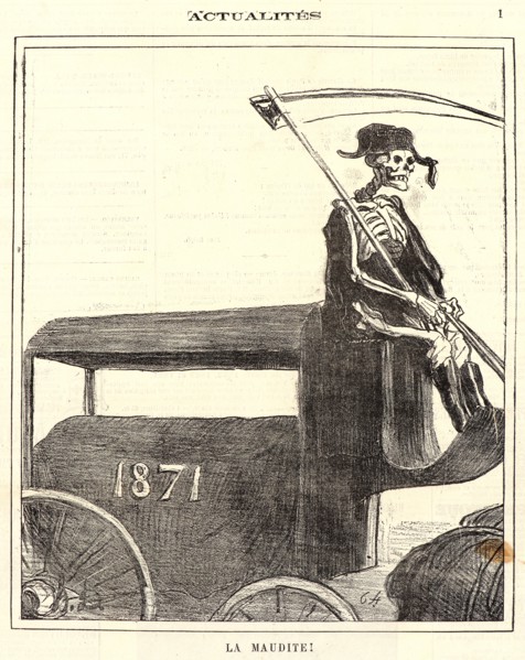 Honoré Daumier (French, 1808 - 1879). La maudite!, 1872. From Actualités. Lithograph on newsprint