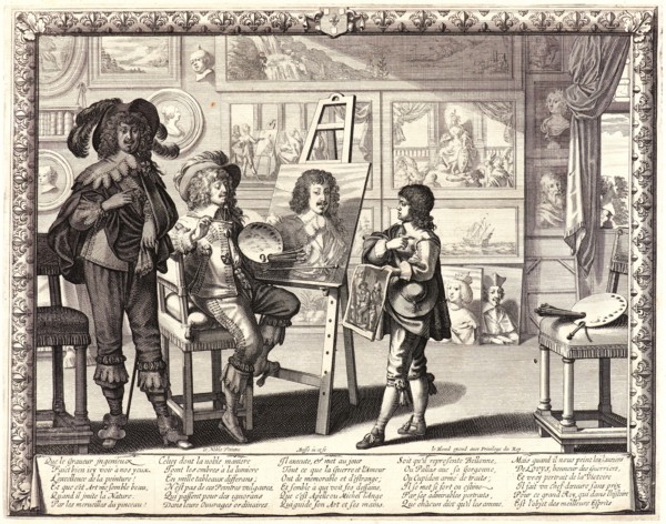 Abraham Bosse (French, 1602-1676). Le Noble Peintre, 1642 (possibly). Engraving.