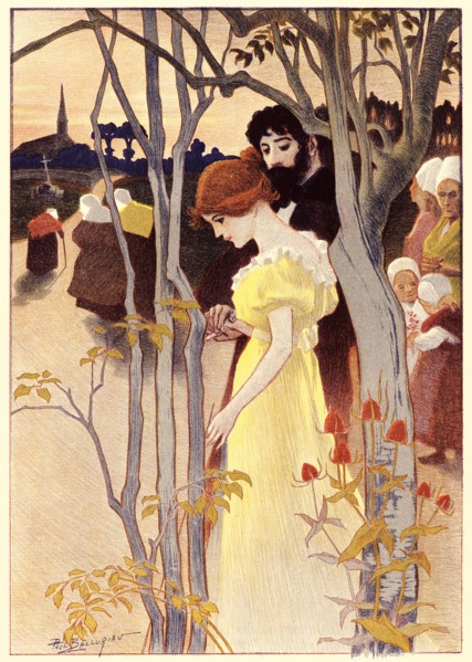 Paul Balluriau (French, active early 20th century). Dusk (Crépuscule), ca. 1897. Color lithograph