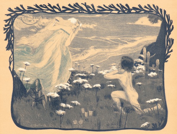 Henri Jules Ferdinand Bellery-Defonaines (French, 1867 - 1910). L'Illusion, 1897. Color lithograph