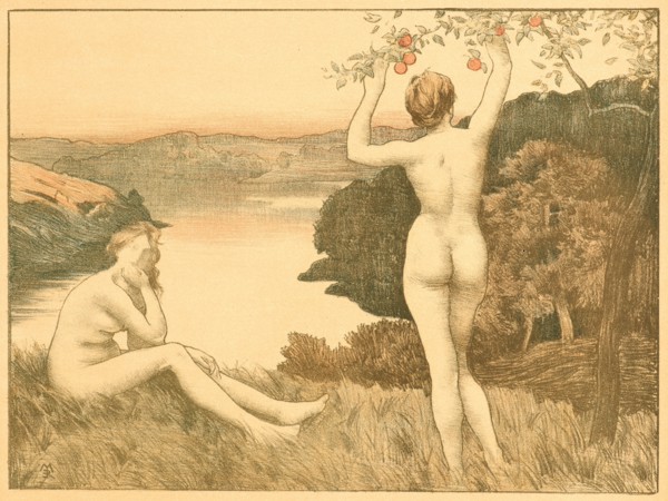 René Menard (French, 1862 - 1930). Automne, ca. 1897. Collotype (after color lithograph?) on wove