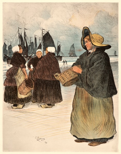 Louis Bourgeois (French, born 1873). Les SardiniÃ¨res, 1898. Color lithograph on wove paper. Sheet:
