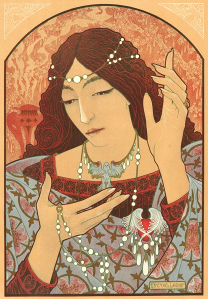 Marcel Lenoir (French, 1872 - 1931). Invocation, ca. 1897. Color lithograph printed in five colors