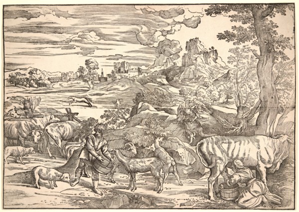 Attributed to NicolÃ² Boldrini (Italian, born ca. 1500) after Titian (Italian (Venetian), ca. 1488