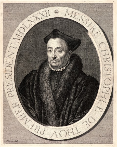 Jean Morin (French, ca. 1590 - 1650). Christophe de Thou, 17th century. Etching and engraving.