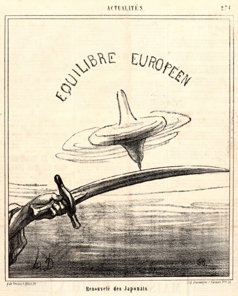 Honoré Daumier (French, 1808 - 1879). Renovelé des Japonais, 1867. From Actualités. Lithograph on