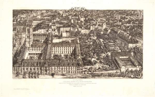 Charles Meryon (French, 1821 - 1868). CollÃ¨ge Henry IV ou Lycée Napoleon, 1864. Etching. Tenth