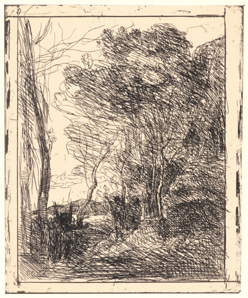 Jean-Baptiste-Camille Corot (French, 1796 - 1875). La Ronde Gauloise, 1857. From Quarante