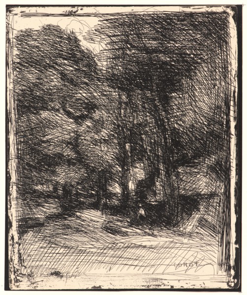 Jean-Baptiste-Camille Corot (French, 1796 - 1875). Souvenir du Bas Breau, 1857. From Quarante