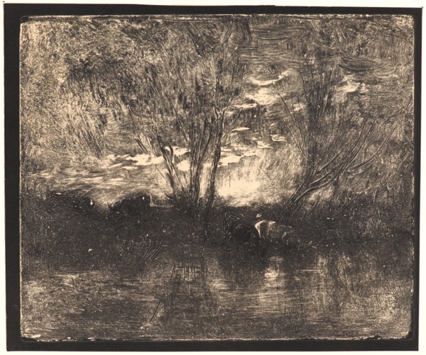 Charles FranÃ§ois Daubigny (French, 1817 - 1878). Vaches a Labreuvoir, 1862. From Quarante