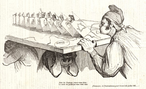 Honoré Daumier (French, 1808 - 1879). Rois de l'Europe, tenez-vous bien; Le mois de juillet ne vous