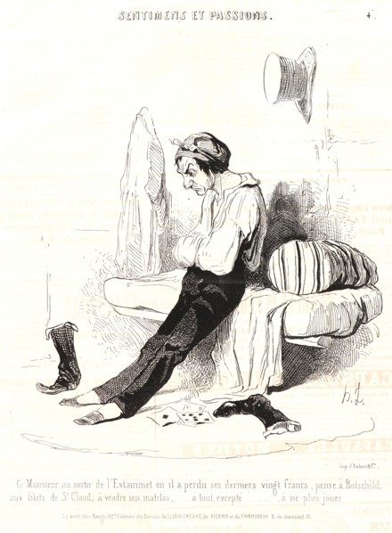 Honoré Daumier (French, 1808 - 1879). Ce Monsieur, au sortir de l'Estaminet..., 1841. From