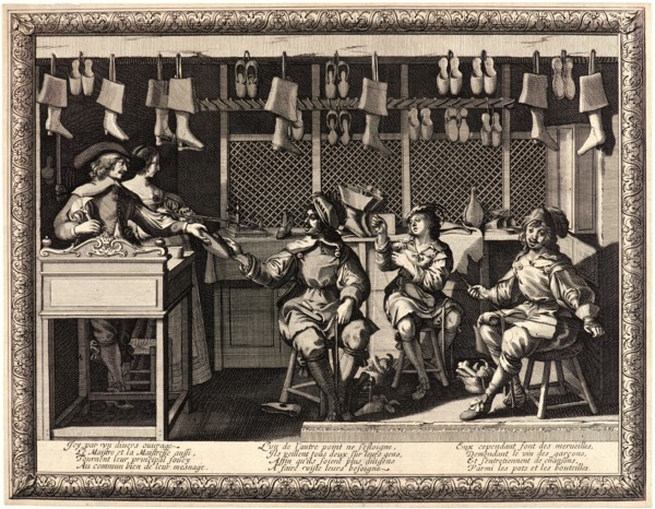 Abraham Bosse (French, 1602-1676). The Cobbler (Le Savetier), 1635 (possibly). From Les Métiers.