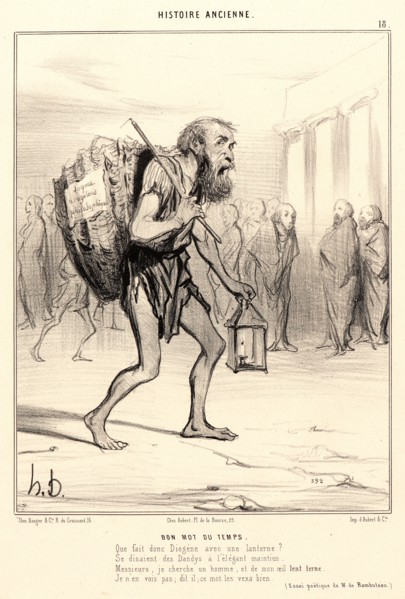 Honoré Daumier (French, 1808 - 1879). Bon Mot du Temps, 1842. From Histoire Ancienne. Lithograph on