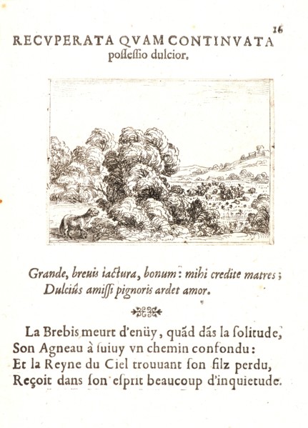 Jacques Callot (French, 1592 - 1635). La Brebis Appelant son Agneau, 17th century. From The Life of