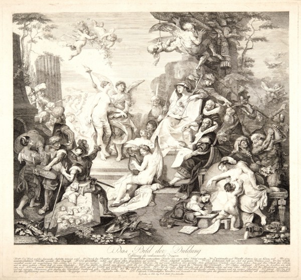 Franz Anton Maulbertsch (Austrian, 1724-1796). Das Bild der Duldung, 1785. Engraving and etching.