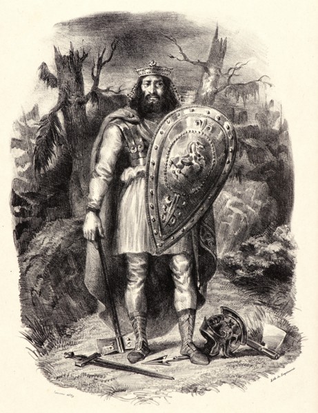 EugÃ¨ne Delacroix (French, 1798 - 1863). Vercingétorix, 1829. From Voyages Pittoresques. Lithograph