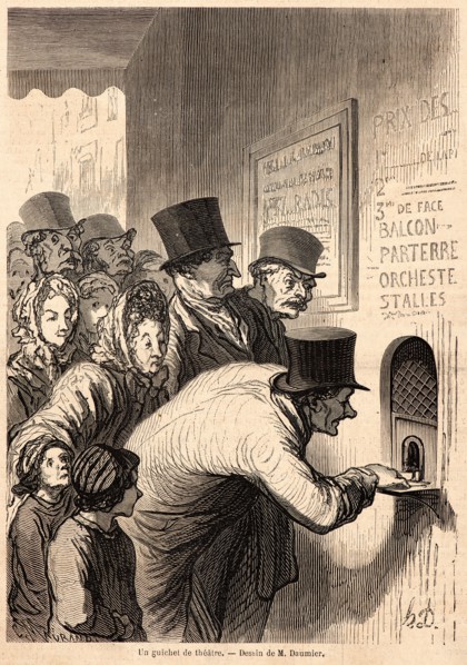 C. Maurand (French, active 19th century) after Honoré Daumier (French, 1808 - 1879). Un Guichet de