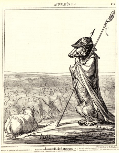 Honoré Daumier (French, 1808 - 1879). Renouvelée de la Fontaine, 1867. From Actualités. Lithograph