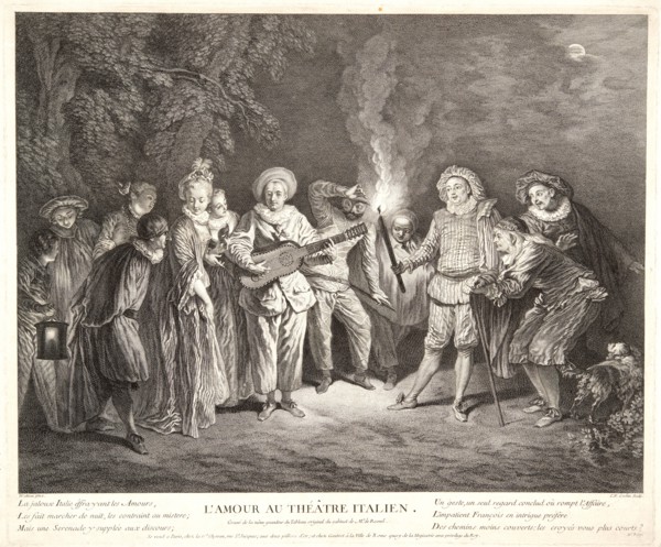 Charles-Nicolas Cochin I (French, 1688-1754) after Jean-Antoine Watteau (French, 1684 - 1721). Love