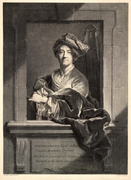 Pierre Drevet (French, 1663-1738) after Hyacinthe Rigaud (French, 1659 - 1743). Portrait of the