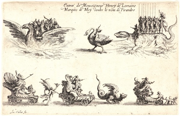 Jacques Callot (French, 1592 - 1635). Entree de Monseigneur Henri de Lorraine, 17th century. From