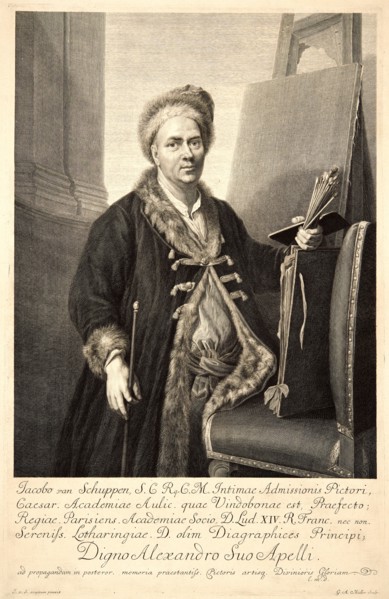 Gustav Adolph MuÂ¨ller (German 1694-1767) after Jacques van Schuppen (French, 1670-1751). Portrait