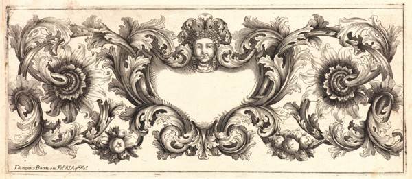 Domenico Bonavera (aka Domenico Bonaveri) (Italian, ca. 1640 - ca. 1700). Plate 1 from the set of
