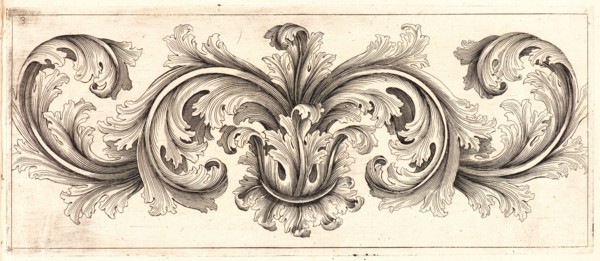 Domenico Bonavera (aka Domenico Bonaveri) (Italian, ca. 1640 - ca. 1700). Plate 3 from the set of