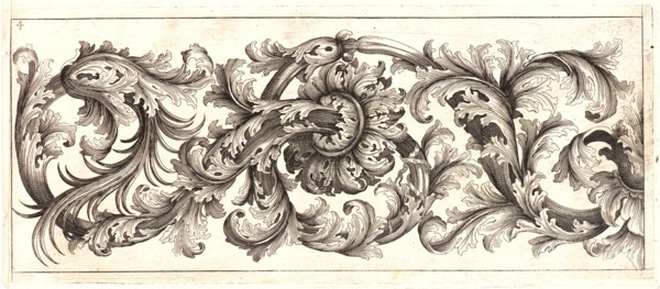 Domenico Bonavera (aka Domenico Bonaveri) (Italian, ca. 1640 - ca. 1700). Plate 4 from the set of