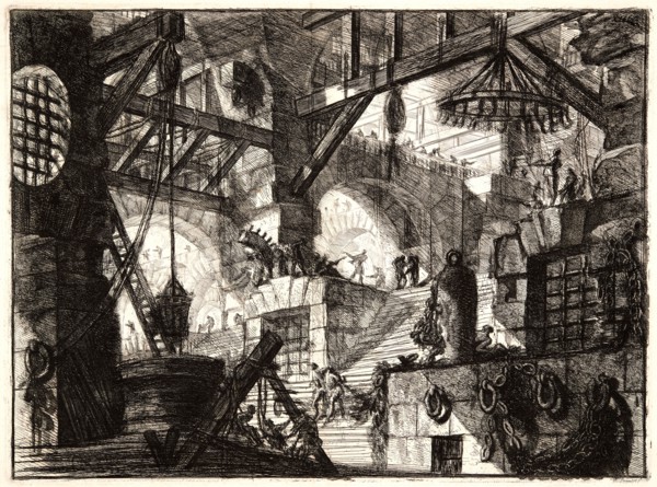 Giovanni Battista Piranesi (Italian, 1720 - 1778). The Well, 1761. From Carceri d'Invenzione di G.